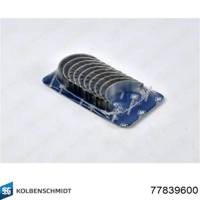 77839600 Kolbenschmidt Folhas inseridas principais de cambota, kit, padrão (STD)
