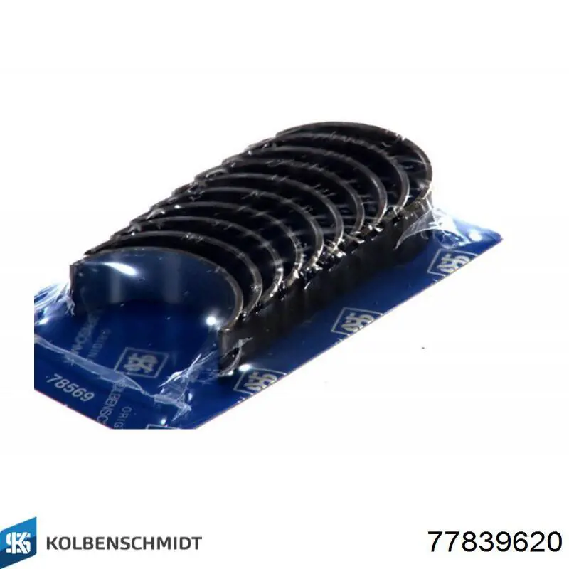 Folhas inseridas principais de cambota, kit, 2ª reparação ( + 0,50) Kolbenschmidt 77839620 preço, a partir de 26,05 USD