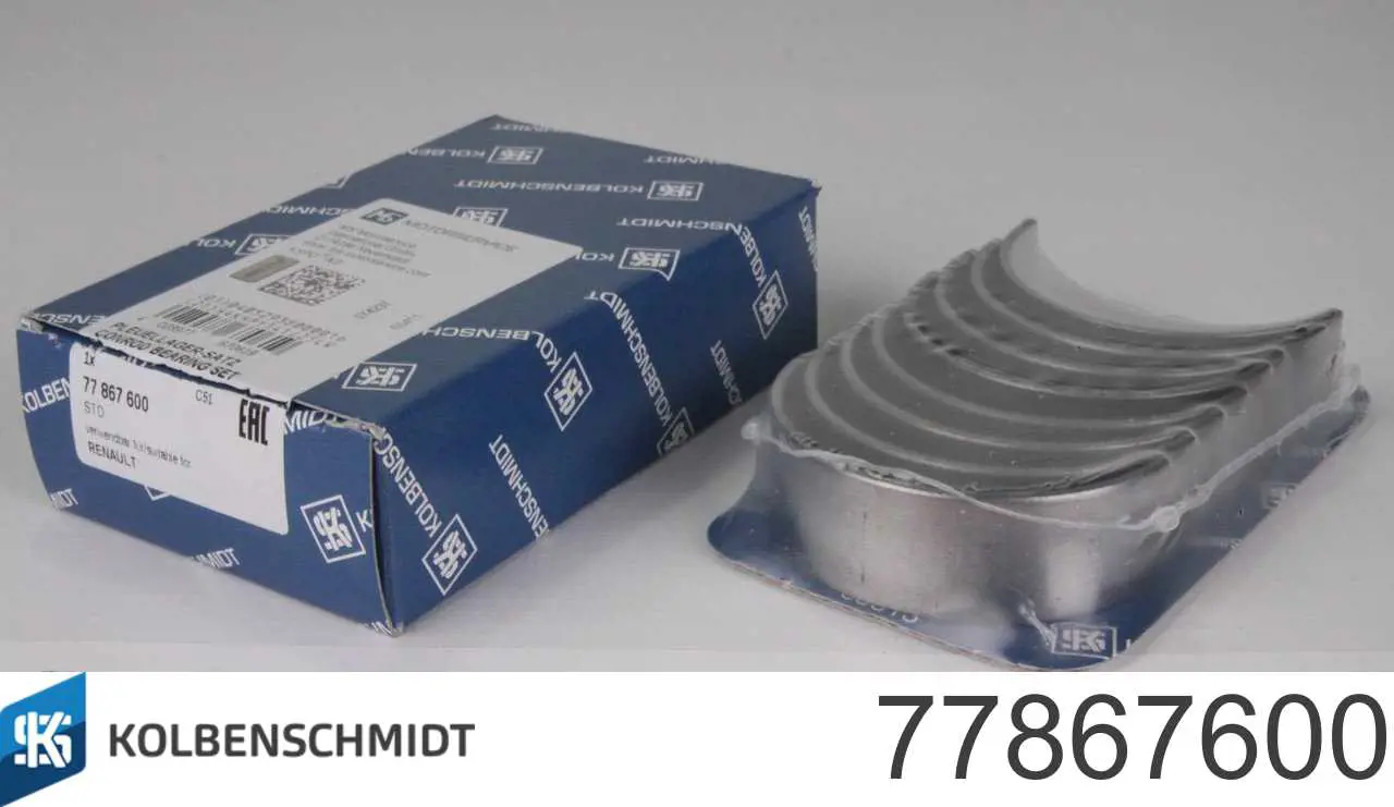 Compre 77867600 Kolbenschmidt Folhas inseridas de cambota de biela, kit, padrão (STD)