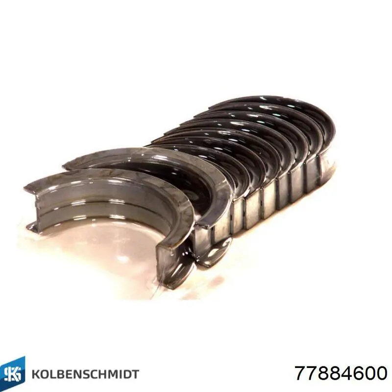 Compre 77884600 Kolbenschmidt Folhas inseridas principais de cambota, kit, padrão (STD)