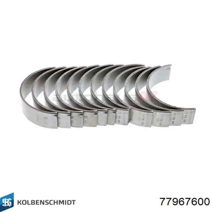 77967600 Kolbenschmidt Folhas inseridas de cambota de biela, kit, padrão (STD)