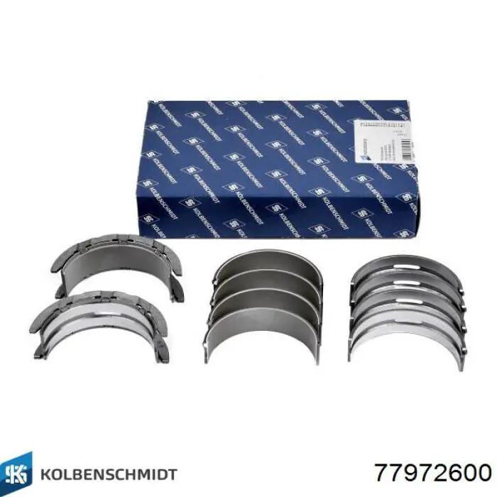 Folhas inseridas de cambota de biela, kit, padrão (STD) Kolbenschmidt 77972600