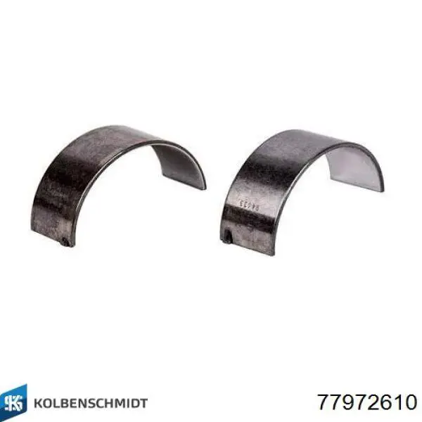 Folhas inseridas de cambota de biela, kit, 1ª reparação ( + 0,25) 77972610 Kolbenschmidt