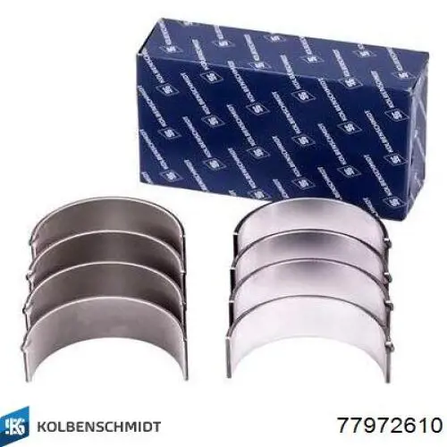 77972610 Kolbenschmidt Folhas inseridas de cambota de biela, kit, 1ª reparação ( + 0,25)