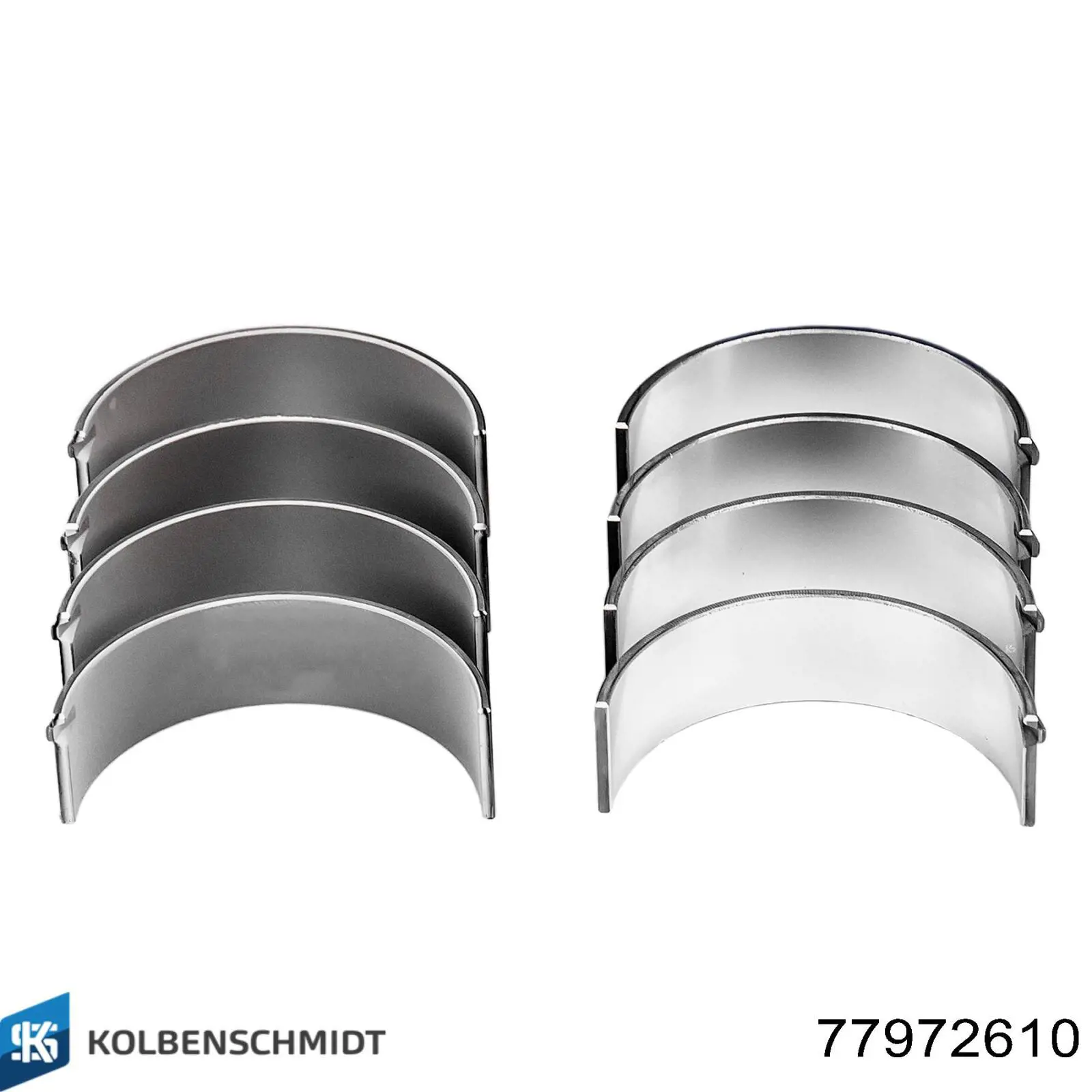 77972610 Kolbenschmidt Folhas inseridas de cambota de biela, kit, 1ª reparação ( + 0,25)
