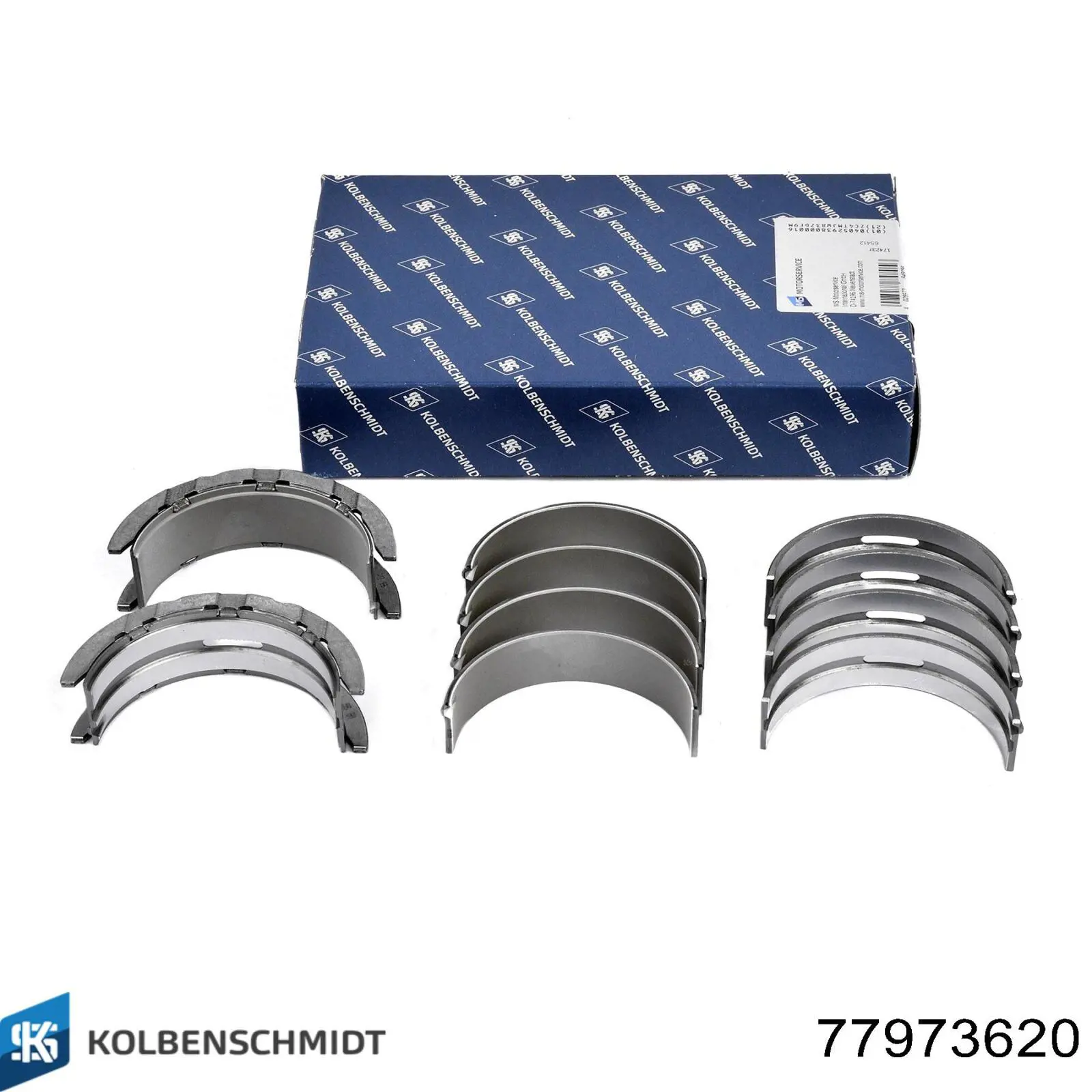 Folhas inseridas principais de cambota, kit, 2ª reparação ( + 0,50) Kolbenschmidt 77973620 preço, a partir de 29,94 USD