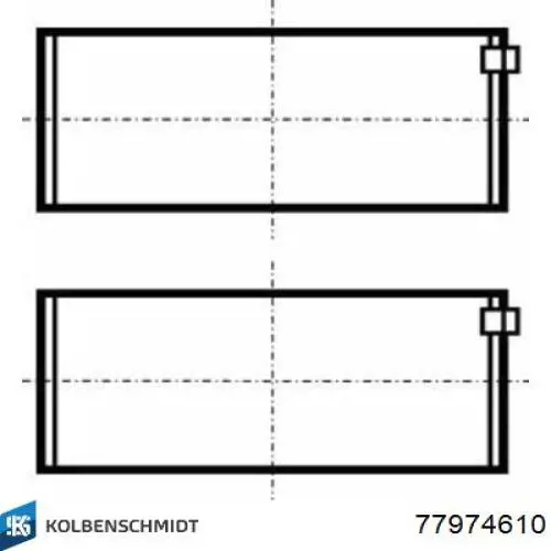 Folhas inseridas de cambota de biela, kit, 1ª reparação ( + 0,25) Kolbenschmidt 77974610 preço, a partir de 57,75 USD