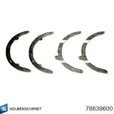 78639600 Kolbenschmidt Semianel de suporte (de carreira) de cambota, STD, kit