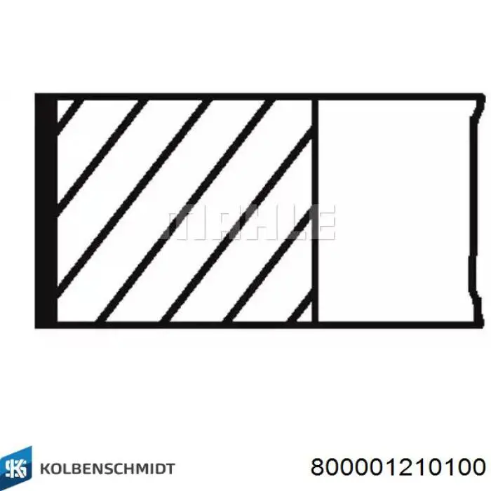 Compre 800001210100 Kolbenschmidt Anéis do pistão para 1 cilindro, 4ª reparação ( + 1,00)