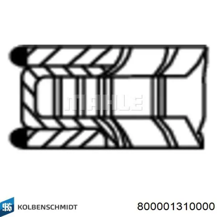 Anéis do pistão para 1 cilindro, STD. Kolbenschmidt 800001310000 preço, a partir de 21,59 USD