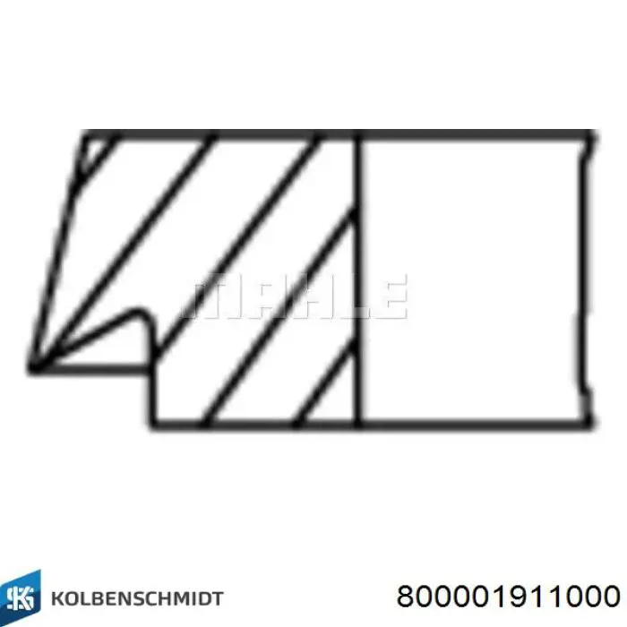 Anéis do pistão para 1 cilindro, STD. Kolbenschmidt 800001911000 preço, a partir de 20,96 USD
