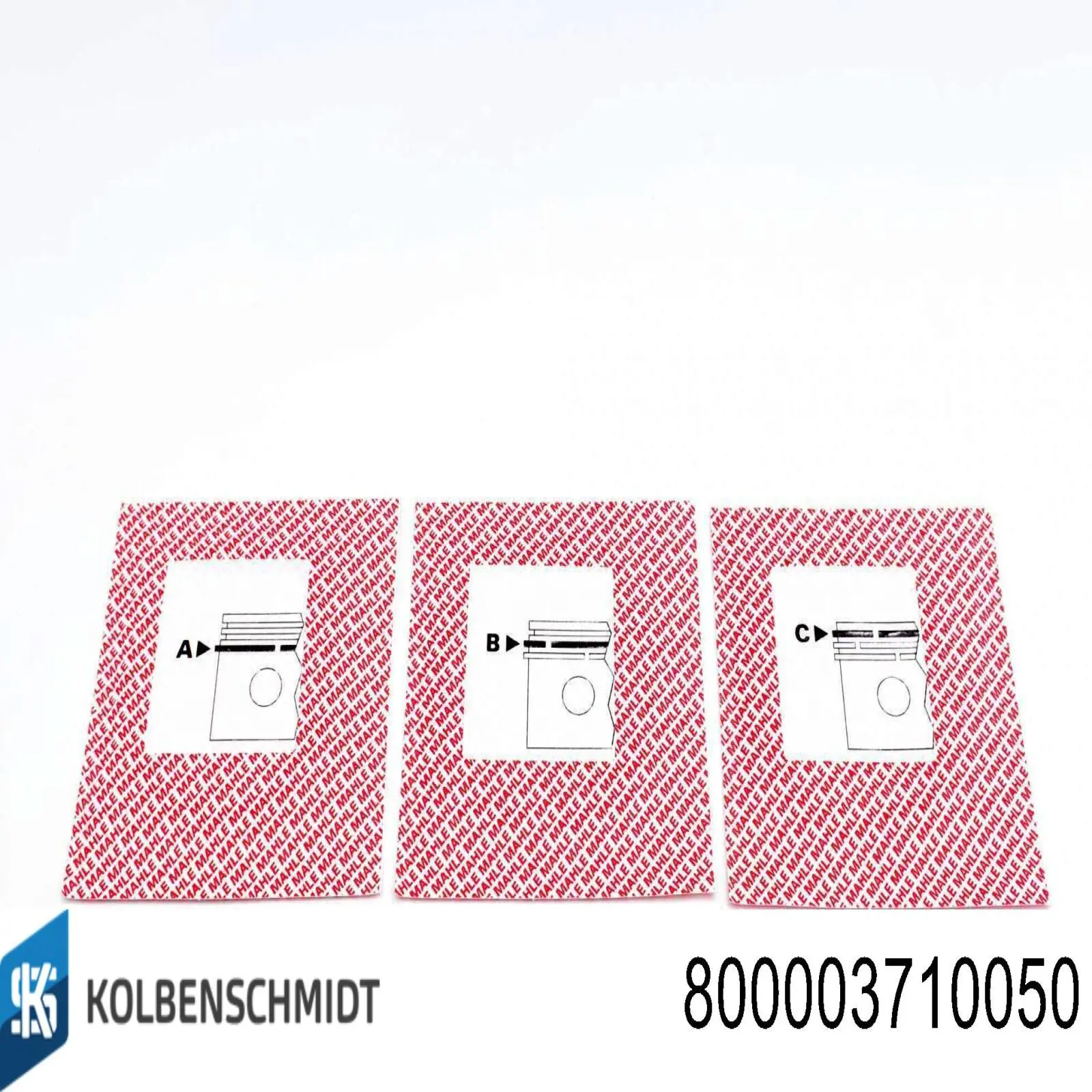 Compre 800003710050 Kolbenschmidt Anéis do pistão para 1 cilindro, 2ª reparação ( + 0,50)