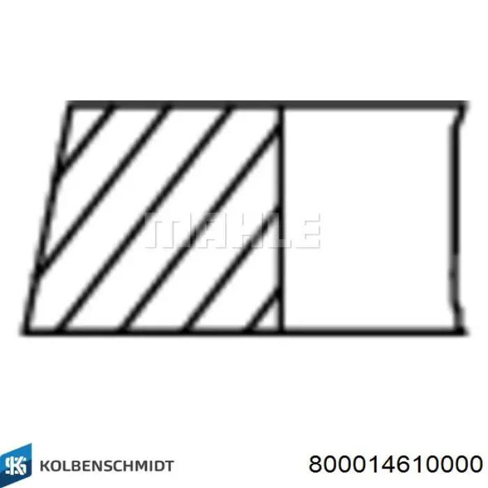 800014610000 Kolbenschmidt Anéis do pistão para 1 cilindro, STD.