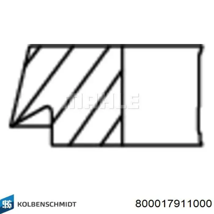 Anéis do pistão para 1 cilindro, STD. Kolbenschmidt 800017911000 preço, a partir de 26,08 USD