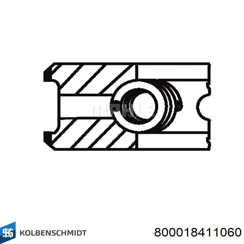 Compre 800018411060 Kolbenschmidt Anéis do pistão para 1 cilindro, 2ª reparação ( + 0,65)