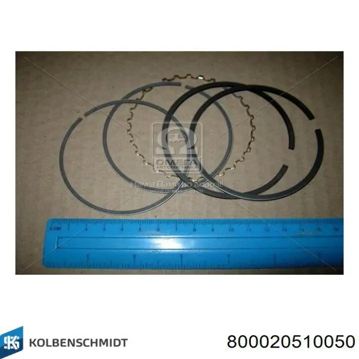 800020510050 Kolbenschmidt Anéis do pistão para 1 cilindro, 2ª reparação ( + 0,50)