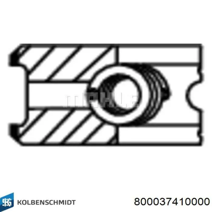 800037410000 Kolbenschmidt Anéis do pistão para 1 cilindro, STD.