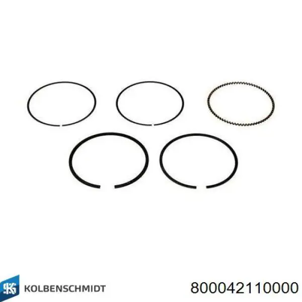 800042110000 Kolbenschmidt Anéis do pistão para 1 cilindro, STD.