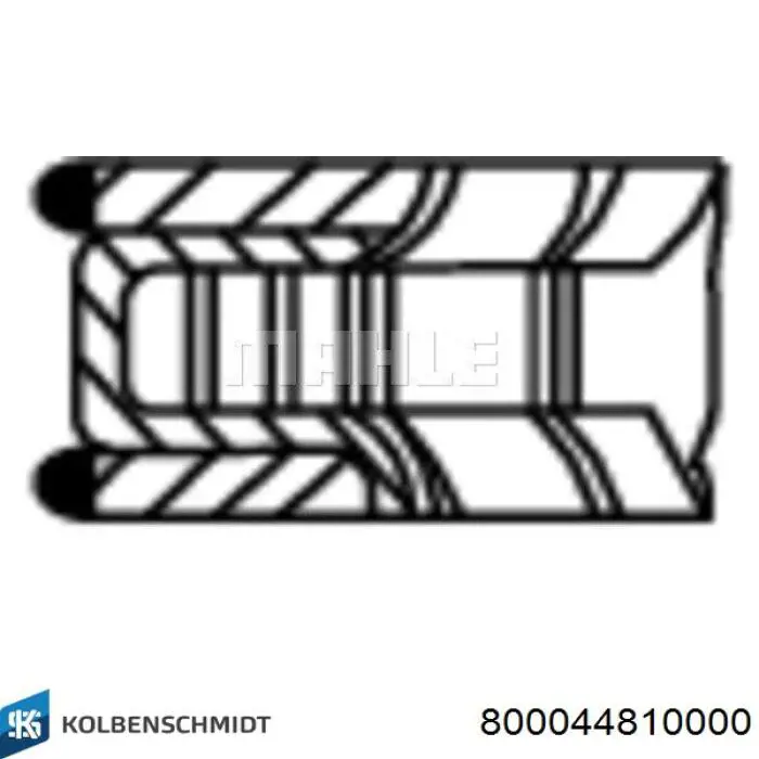 800044810000 Kolbenschmidt Anéis do pistão para 1 cilindro, STD.