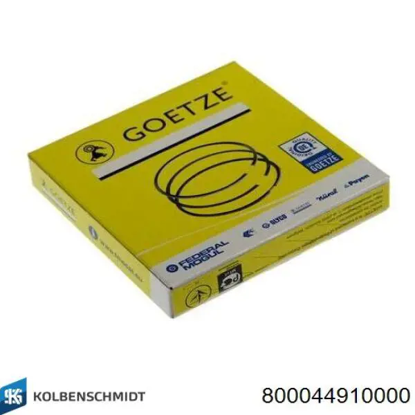 800044910000 Kolbenschmidt Anéis do pistão para 1 cilindro, STD.