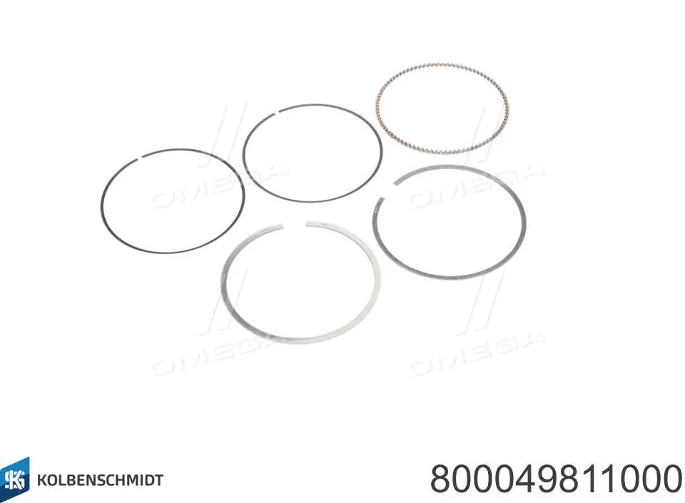 Anéis do pistão para 1 cilindro, STD. Kolbenschmidt 800049811000 preço, a partir de 22,31 USD