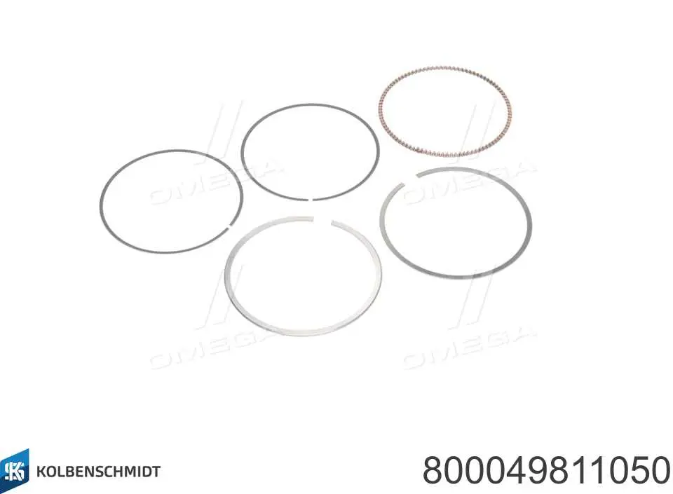 Anéis do pistão para 1 cilindro, 2ª reparação ( + 0,50) Kolbenschmidt 800049811050 preço, a partir de 19,68 USD