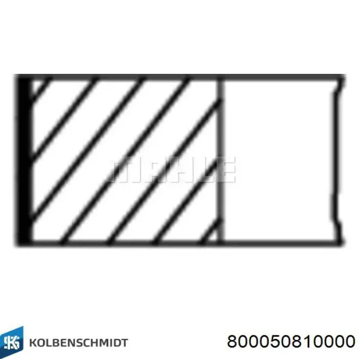 Anéis do pistão para 1 cilindro, STD. Kolbenschmidt 800050810000 preço, a partir de 22,42 USD