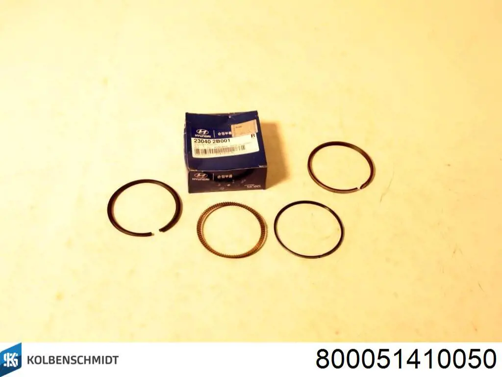 800051410050 Kolbenschmidt Anéis do pistão para 1 cilindro, 2ª reparação ( + 0,50)