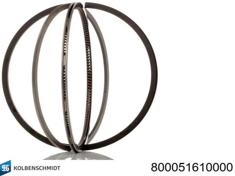 Anéis do pistão para 1 cilindro, STD. 800051610000 Kolbenschmidt