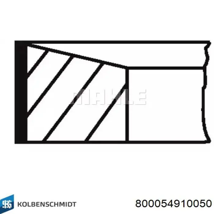 Anéis do pistão para 1 cilindro, 2ª reparação ( + 0,50) Kolbenschmidt 800054910050 preço, a partir de 32,92 USD