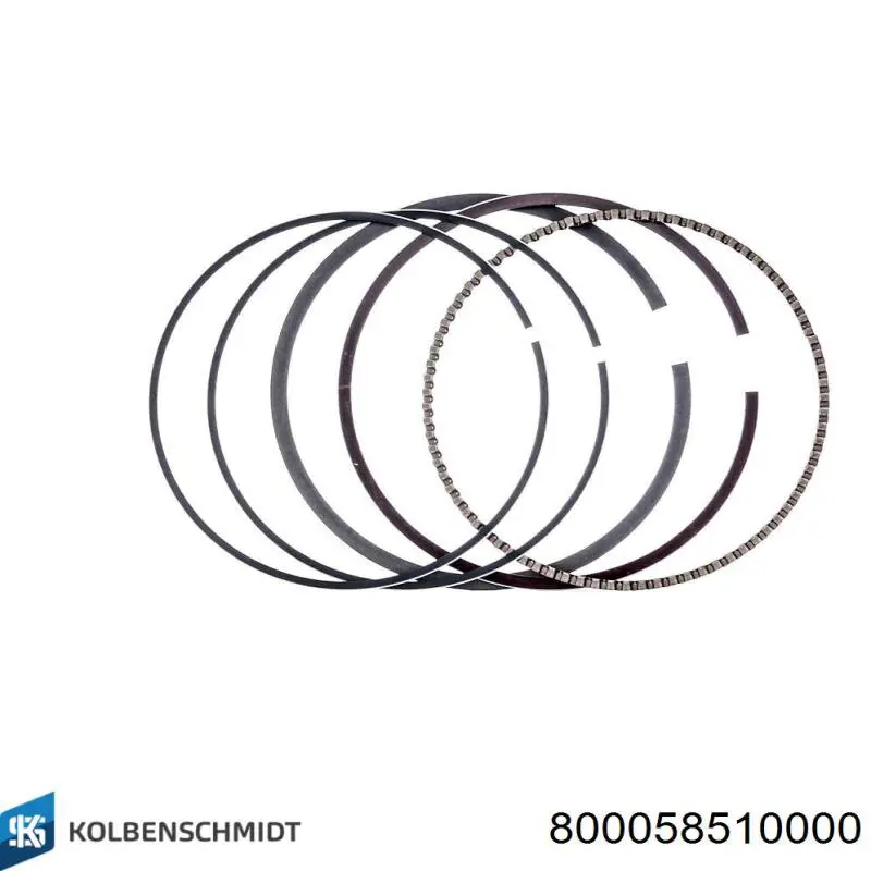 Compre 800058510000 Kolbenschmidt Anéis do pistão para 1 cilindro, STD.