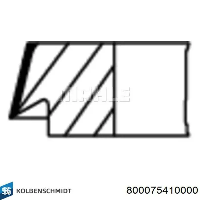 800075410000 Kolbenschmidt Anéis do pistão para 1 cilindro, STD.