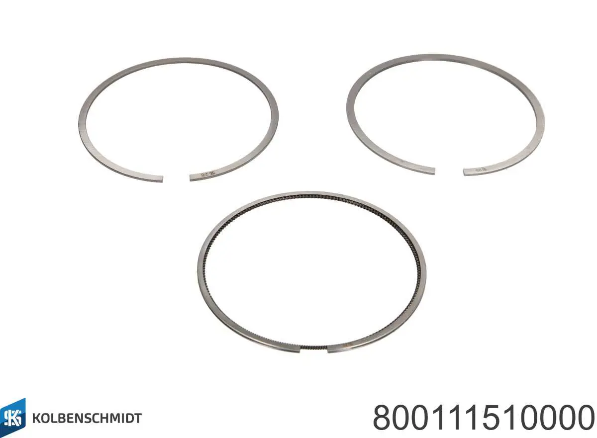 800111510000 Kolbenschmidt Anéis do pistão para 1 cilindro, STD.
