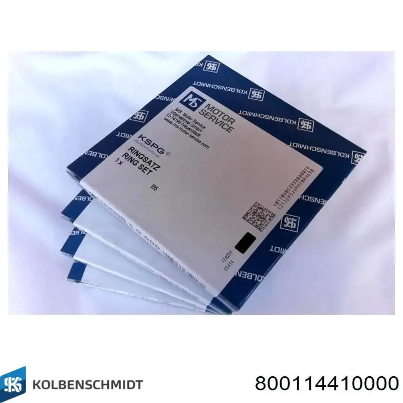 Anéis do pistão para 1 cilindro, STD. 800114410000 Kolbenschmidt