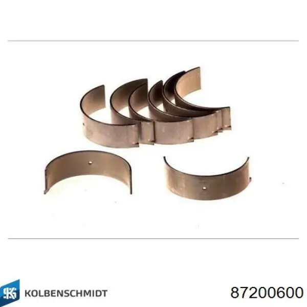 87200600 Kolbenschmidt Folhas inseridas de cambota de biela, kit, padrão (STD)