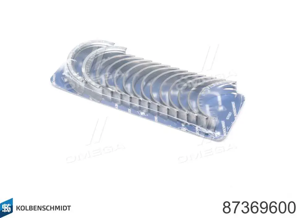 87369600 Kolbenschmidt Folhas inseridas principais de cambota, kit, padrão (STD)