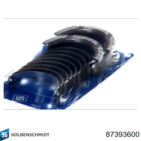 87393600 Kolbenschmidt Folhas inseridas principais de cambota, kit, padrão (STD)