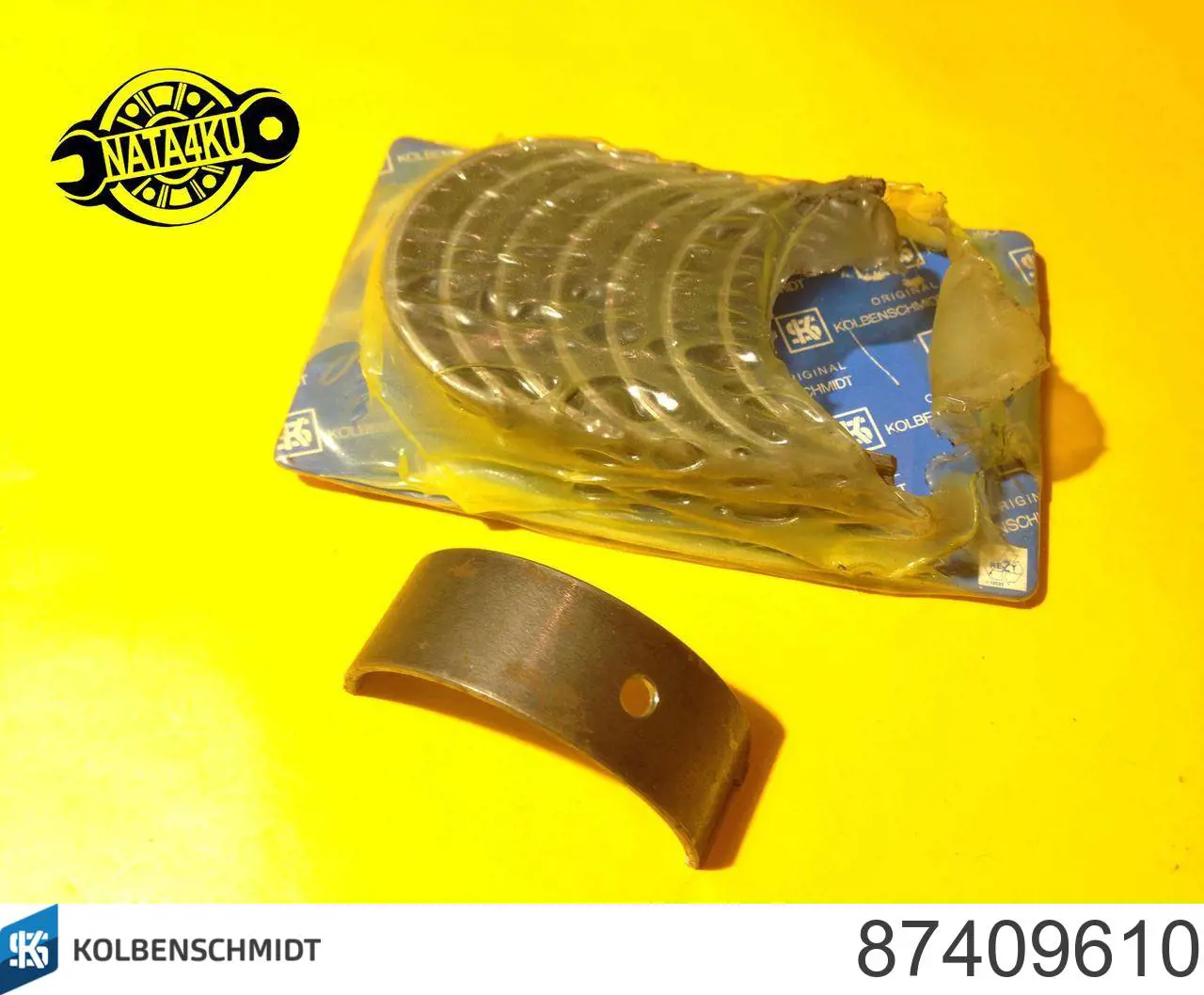 87409610 Kolbenschmidt Folhas inseridas de cambota de biela, kit, 1ª reparação ( + 0,25)