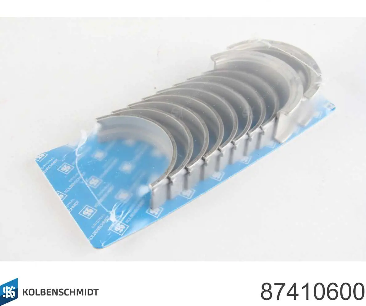 87410600 Kolbenschmidt Folhas inseridas principais de cambota, kit, padrão (STD)