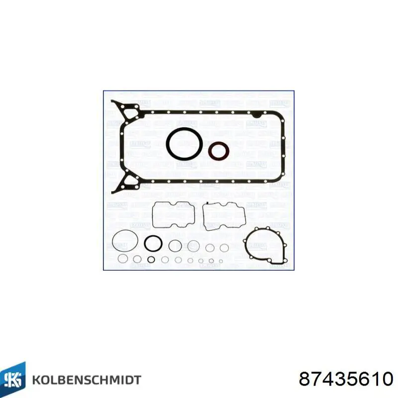Folhas inseridas principais de cambota, kit, 1ª reparação ( + 0,25) Kolbenschmidt 87435610 preço, a partir de 32,89 USD