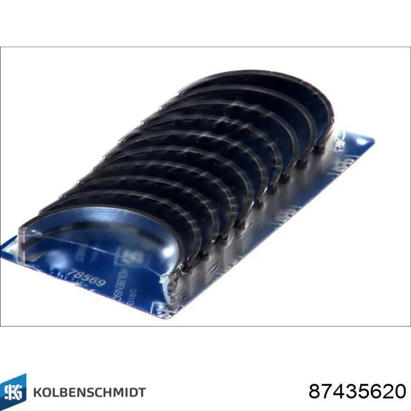 Folhas inseridas principais de cambota, kit, 2ª reparação ( + 0,50) Kolbenschmidt 87435620 preço, a partir de 36,71 USD