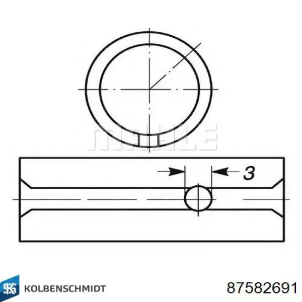 Bucha de biela Kolbenschmidt 87582691 preço, a partir de 11,44 USD