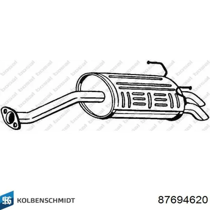 87694620 Kolbenschmidt Folhas inseridas de cambota de biela, kit, 2ª reparação ( + 0,50)