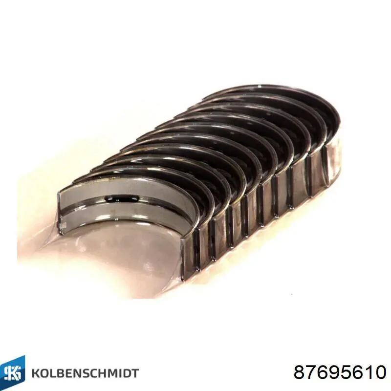 87695610 Kolbenschmidt Folhas inseridas principais de cambota, kit, 1ª reparação ( + 0,25)