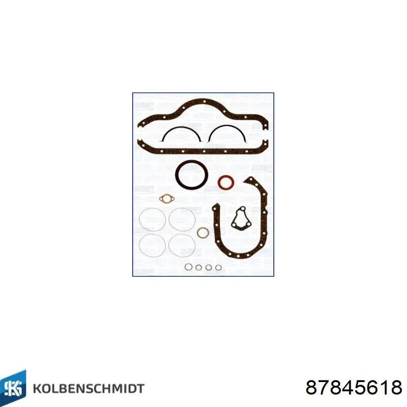87845618 Kolbenschmidt Folhas inseridas de cambota de biela, kit, 1ª reparação ( + 0,25)