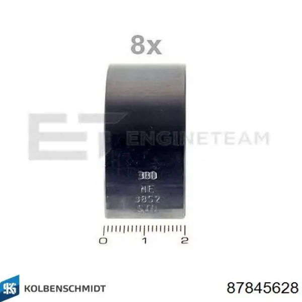 Compre 87845628 Kolbenschmidt Folhas inseridas de cambota de biela, kit, 2ª reparação ( + 0,50)
