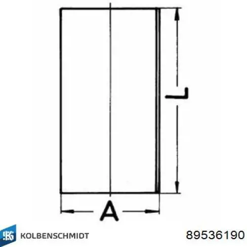 Camisa do pistão Kolbenschmidt 89536190 preço, a partir de 62,18 USD