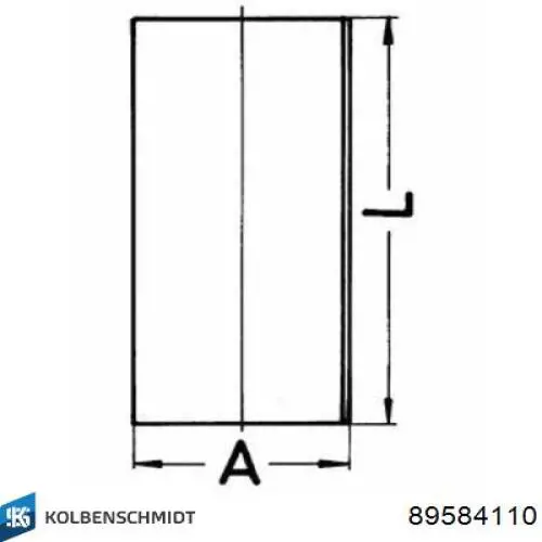 Compre 89584110 Kolbenschmidt Camisa do pistão