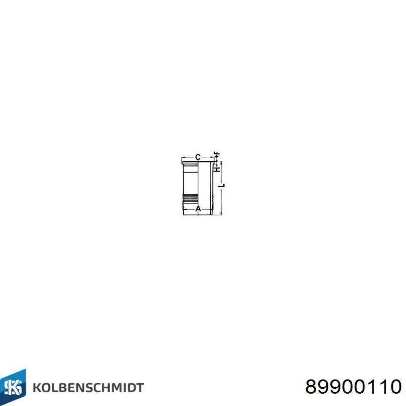 89900110 Kolbenschmidt Camisa do pistão