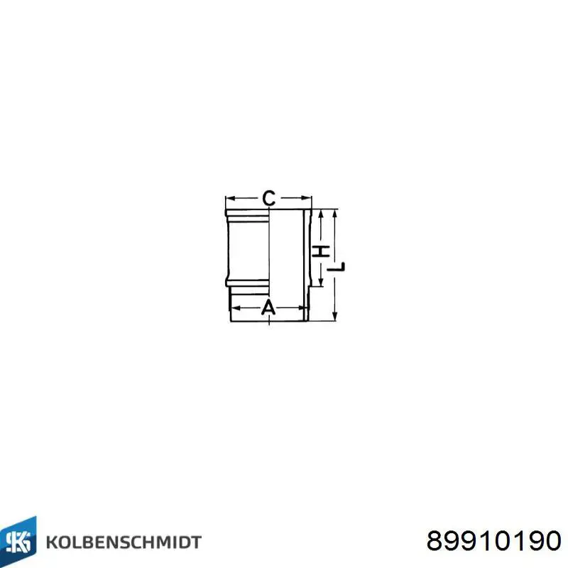 Camisa do pistão Kolbenschmidt 89910190 preço, a partir de 39,70 USD